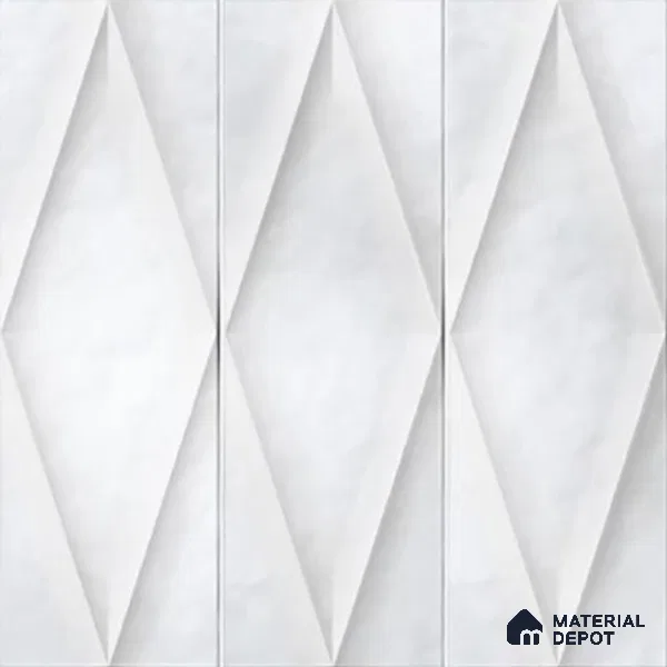 Faux Subway Wall Tile TL 07182 B Plaka Cosmo Bianco 1 ft x 1 ft Glossy Finish Ceramic Tile - 10 mm | Suitable For Kitchen & Bathroom
