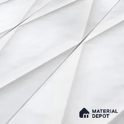 Faux Subway Wall Tile TL 07182 B Plaka Cosmo Bianco 1 ft x 1 ft Glossy Finish Ceramic Tile - 10 mm | Suitable For Kitchen & Bathroom