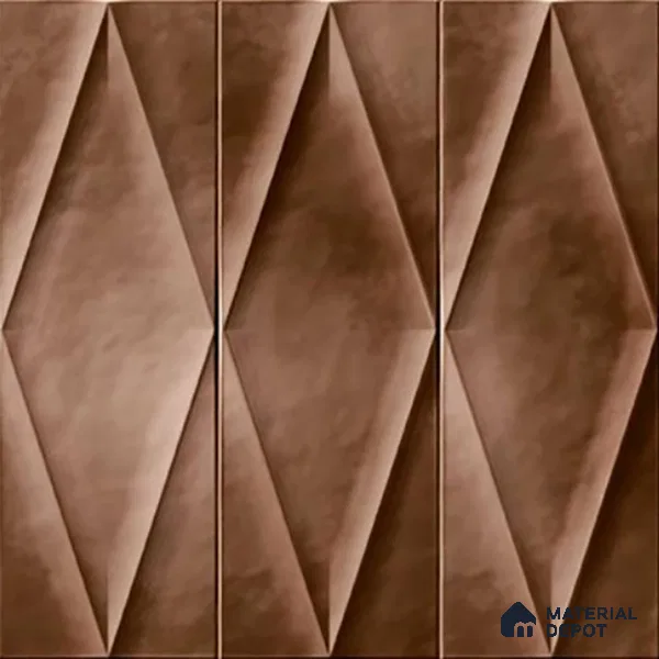 TL 07182 C Plaka Cosmo Fawn 1 ft x 1 ft Glossy Finish Ceramic Tile - 10 mm
