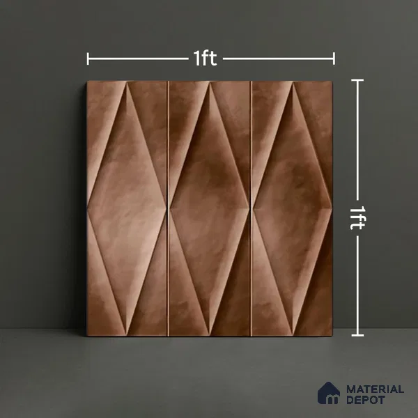 TL 07182 C Plaka Cosmo Fawn 1 ft x 1 ft Glossy Finish Ceramic Tile - 10 mm