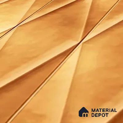Faux Subway Wall Tile TL 07182 D Plaka Cosmo Gold 1 ft x 1 ft Glossy Finish Ceramic Tile - 10 mm | Suitable For Kitchen & Bathroom