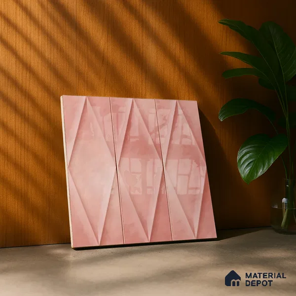 TL 07182 F Plaka Cosmo Taffy 1 ft x 1 ft Glossy Finish Ceramic Tile - 10 mm
