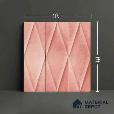 TL 07182 F Plaka Cosmo Taffy 1 ft x 1 ft Glossy Finish Ceramic Tile - 10 mm