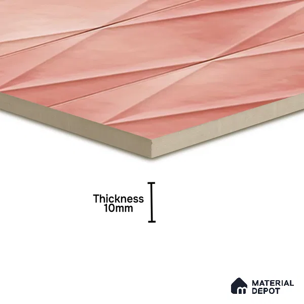 TL 07182 F Plaka Cosmo Taffy 1 ft x 1 ft Glossy Finish Ceramic Tile - 10 mm