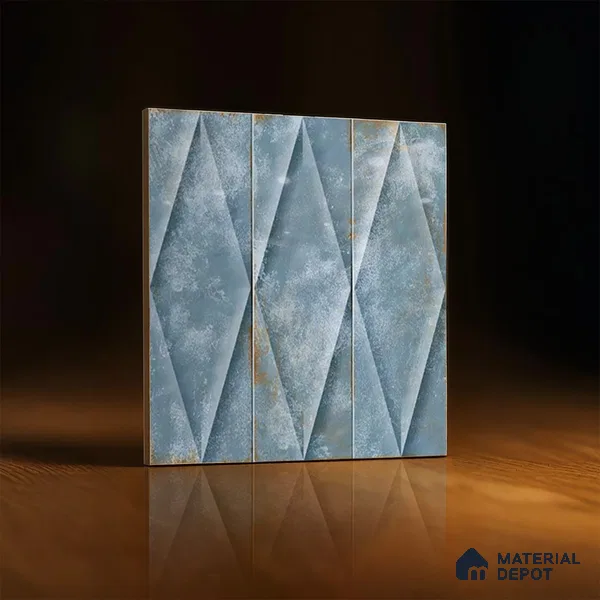 TL 07182 G Plaka Cosmo Turkish 1 ft x 1 ft Glossy Finish Ceramic Tile - 10 mm