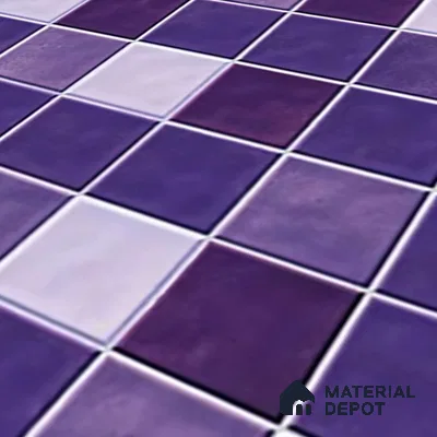 Mosaic Floor & Wall Tile TL 07178 Lusso Cosmo Grape 1 ft x 1 ft Glossy Finish Ceramic Tile - 10 mm