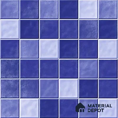 Mosaic Floor & Wall Tile TL 07178 B Lusso Cosmo Navy 1 ft x 1 ft Glossy Finish Ceramic Tile - 10 mm