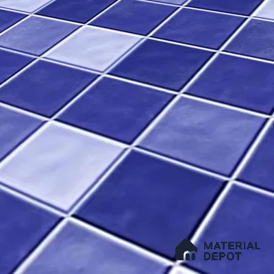 Mosaic Floor & Wall Tile TL 07178 B Lusso Cosmo Navy 1 ft x 1 ft Glossy Finish Ceramic Tile - 10 mm