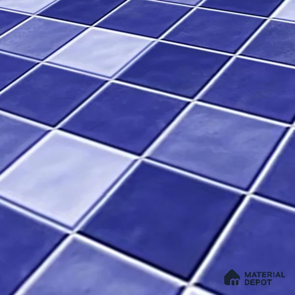 Mosaic Floor & Wall Tile TL 07178 B Lusso Cosmo Navy 1 ft x 1 ft Glossy Finish Ceramic Tile - 10 mm