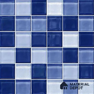 Mosaic Floor & Wall Tile TL 07178 C Lusso Cosmo Shappire 1 ft x 1 ft Glossy Finish Ceramic Tile - 10 mm