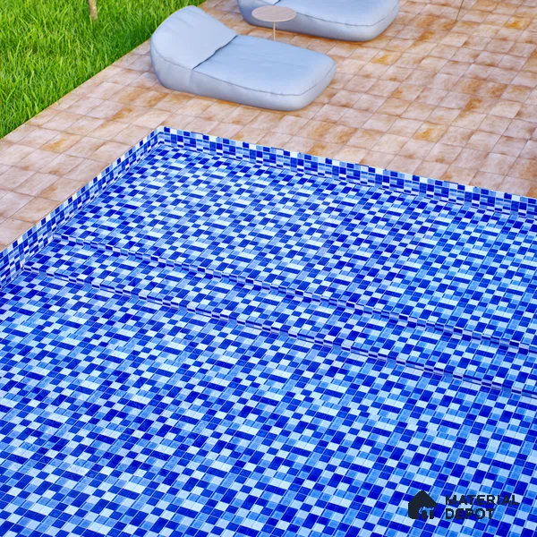 Mosaic Floor & Wall Tile TL 07178 C Lusso Cosmo Shappire 1 ft x 1 ft Glossy Finish Ceramic Tile - 10 mm