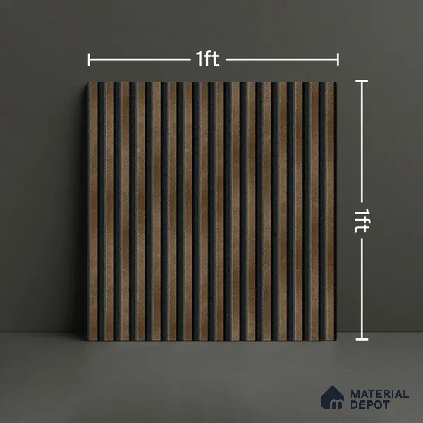 TL 07177 B Liner Cosmo Bronze 1 ft x 1 ft Glossy Finish Ceramic Tile - 10 mm | Please Expect a Slight Variation of Pattern