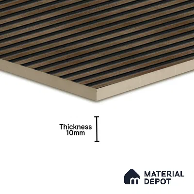 TL 07177 B Liner Cosmo Bronze 1 ft x 1 ft Glossy Finish Ceramic Tile - 10 mm | Please Expect a Slight Variation of Pattern