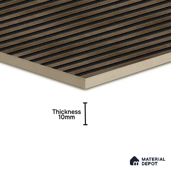 TL 07177 B Liner Cosmo Bronze 1 ft x 1 ft Glossy Finish Ceramic Tile - 10 mm | Please Expect a Slight Variation of Pattern