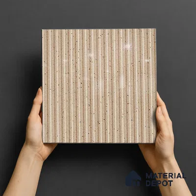 TL 07177 C Liner Cosmo Cacao 1 ft x 1 ft Glossy Finish Ceramic Tile - 10 mm | Please Expect a Slight Variation of Pattern