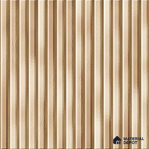TL 07177 D Liner Cosmo Ivory 1 ft x 1 ft Glossy Finish Ceramic Tile - 10 mm | Please Expect a Slight Variation of Pattern