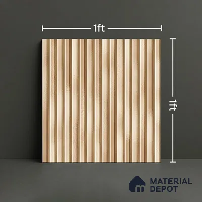 TL 07177 D Liner Cosmo Ivory 1 ft x 1 ft Glossy Finish Ceramic Tile - 10 mm | Please Expect a Slight Variation of Pattern