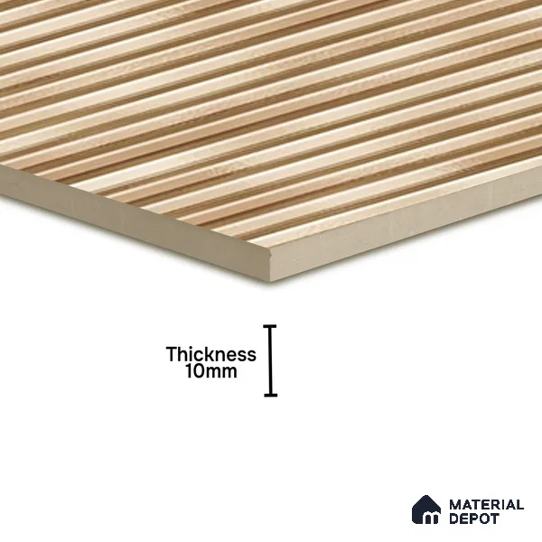 TL 07177 D Liner Cosmo Ivory 1 ft x 1 ft Glossy Finish Ceramic Tile - 10 mm | Please Expect a Slight Variation of Pattern