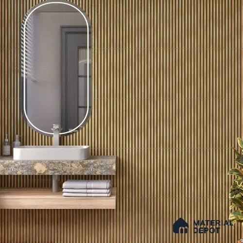 TL 07177 E Liner Cosmo Laguna 1 ft x 1 ft Glossy Finish Ceramic Tile - 10 mm | Please Expect a Slight Variation of Pattern