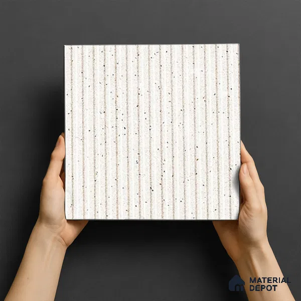 TL 07177 F Liner Cosmo Mist 1 ft x 1 ft Glossy Finish Ceramic Tile - 10 mm | Please Expect a Slight Variation of Pattern