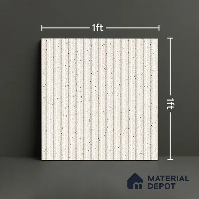 TL 07177 F Liner Cosmo Mist 1 ft x 1 ft Glossy Finish Ceramic Tile - 10 mm | Please Expect a Slight Variation of Pattern