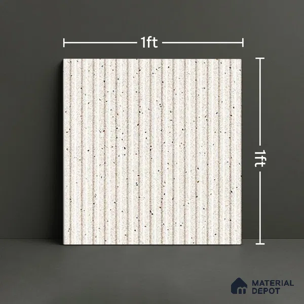 TL 07177 F Liner Cosmo Mist 1 ft x 1 ft Glossy Finish Ceramic Tile - 10 mm | Please Expect a Slight Variation of Pattern