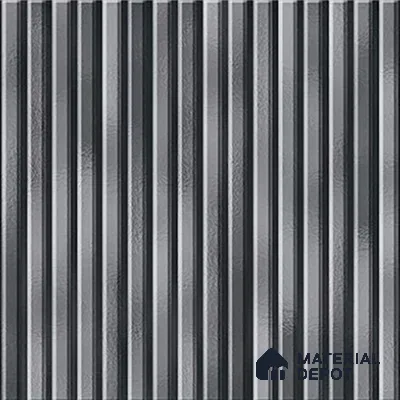 TL 07177 G Liner Cosmo Nero 1 ft x 1 ft Glossy Finish Ceramic Tile - 10 mm | Please Expect a Slight Variation of Pattern
