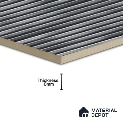 TL 07177 G Liner Cosmo Nero 1 ft x 1 ft Glossy Finish Ceramic Tile - 10 mm | Please Expect a Slight Variation of Pattern