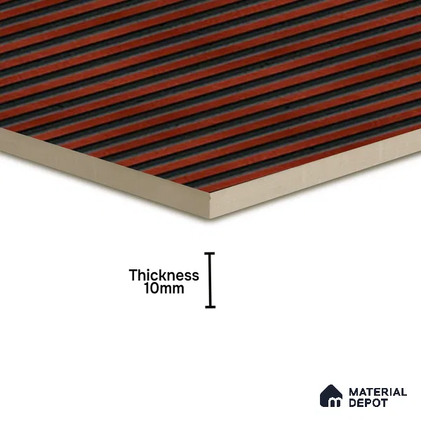 TL 07177 J Liner Cosmo Wine 1 ft x 1 ft Glossy Finish Ceramic Tile - 10 mm | Please Expect a Slight Variation of Pattern
