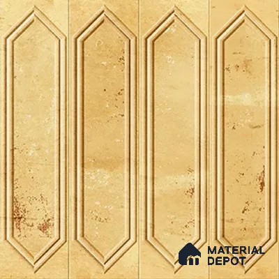 Highlighter Wall Tile TL 07181 Picket Cosmo Amber 1 ft x 1 ft Glossy Finish Ceramic Tile - 10 mm | Suitable For Kitchen & Bathroom