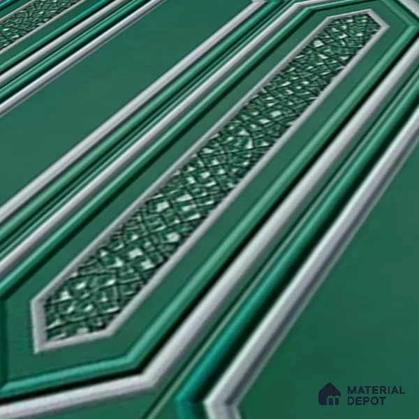 TL 07181 G Picket Cosmo Teal 1 ft x 1 ft Glossy Finish Ceramic Tile - 10 mm