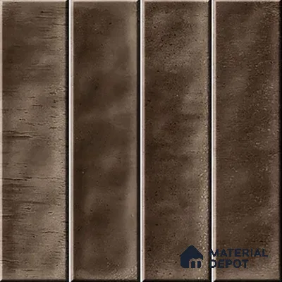 Faux Subway Wall Tile TL 07184 Tikal Cosmo Brunette 1 ft x 1 ft Glossy Finish Ceramic Tile - 10 mm | Suitable For Kitchen & Bathroom