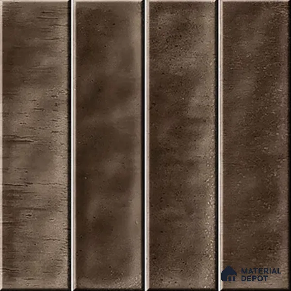 Faux Subway Wall Tile TL 07184 Tikal Cosmo Brunette 1 ft x 1 ft Glossy Finish Ceramic Tile - 10 mm | Suitable For Kitchen & Bathroom