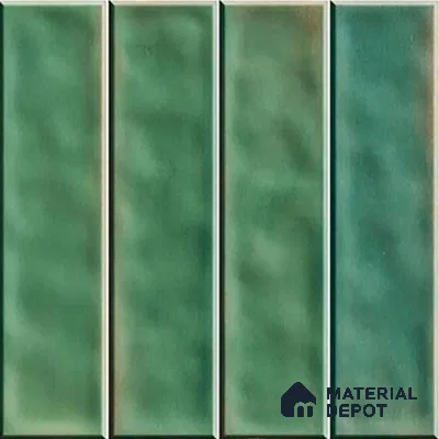 Faux Subway Wall Tile TL 07184 B Tikal Cosmo Fern 1 ft x 1 ft Glossy Finish Ceramic Tile - 10 mm | Suitable For Kitchen & Bathroom