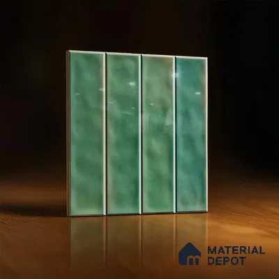 Faux Subway Wall Tile TL 07184 B Tikal Cosmo Fern 1 ft x 1 ft Glossy Finish Ceramic Tile - 10 mm | Suitable For Kitchen & Bathroom