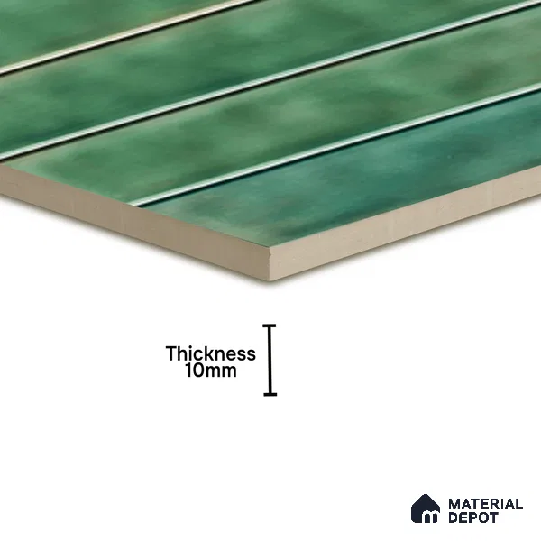 Faux Subway Wall Tile TL 07184 B Tikal Cosmo Fern 1 ft x 1 ft Glossy Finish Ceramic Tile - 10 mm | Suitable For Kitchen & Bathroom