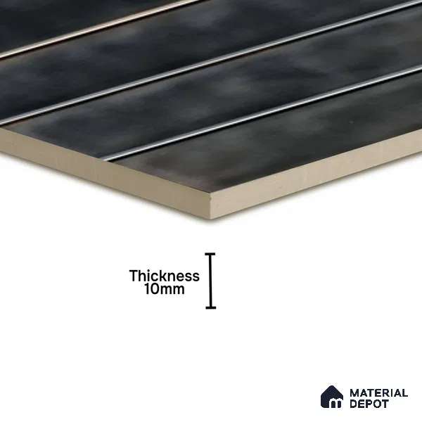 Faux Subway Wall Tile TL 07184 C Tikal Cosmo Kohl 1 ft x 1 ft Glossy Finish Ceramic Tile - 10 mm | Suitable For Kitchen & Bathroom