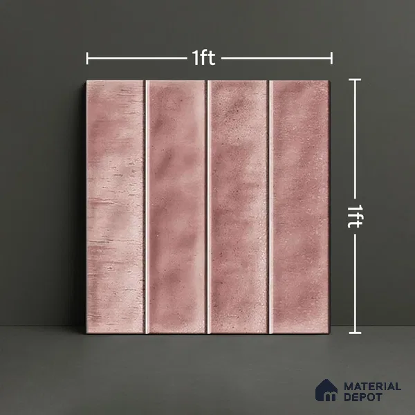 TL 07184 D Tikal Cosmo Lavender 1 ft x 1 ft Glossy Finish Ceramic Tile - 10 mm
