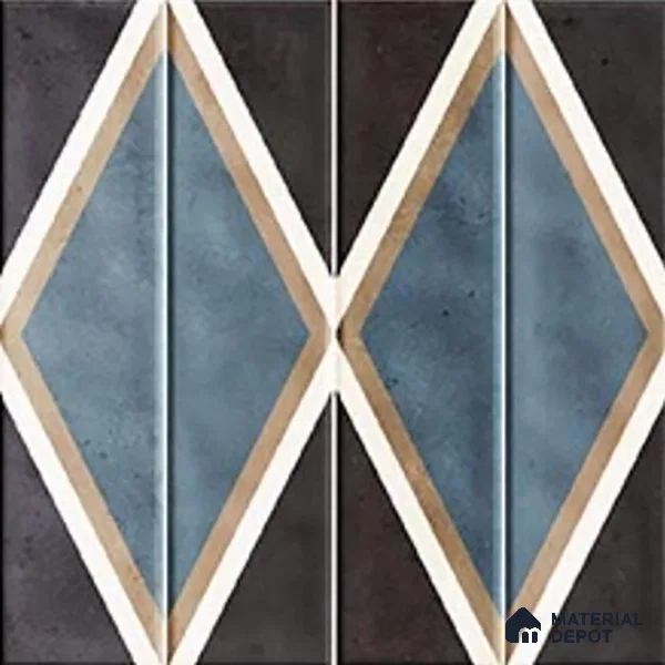 Faux Subway Wall Tile TL 07184 G Tikal Cosmo Sepia Decor 1 ft x 1 ft Glossy Finish Ceramic Tile - 10 mm | Suitable For Kitchen & Bathroom