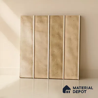Faux Subway Wall Tile TL 07184 H Tikal Cosmo Sepia 1 ft x 1 ft Glossy Finish Ceramic Tile - 10 mm | Suitable For Kitchen & Bathroom