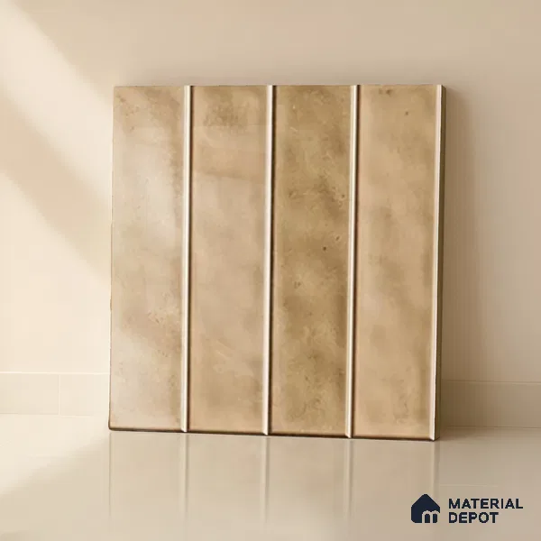 Faux Subway Wall Tile TL 07184 H Tikal Cosmo Sepia 1 ft x 1 ft Glossy Finish Ceramic Tile - 10 mm | Suitable For Kitchen & Bathroom
