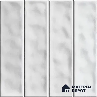Faux Subway Wall Tile TL 07184 I Tikal Cosmo Snow 1 ft x 1 ft Glossy Finish Ceramic Tile - 10 mm | Suitable For Kitchen & Bathroom