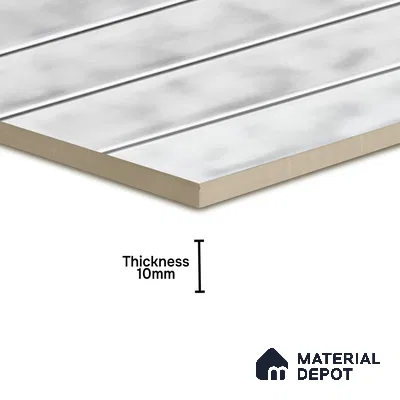 Faux Subway Wall Tile TL 07184 I Tikal Cosmo Snow 1 ft x 1 ft Glossy Finish Ceramic Tile - 10 mm | Suitable For Kitchen & Bathroom