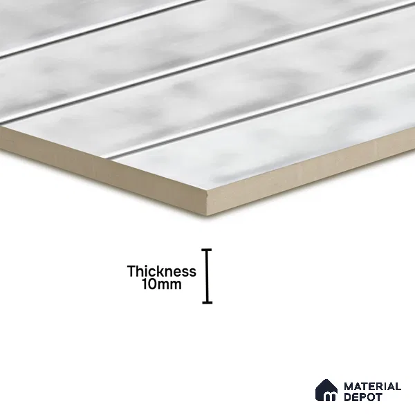 Faux Subway Wall Tile TL 07184 I Tikal Cosmo Snow 1 ft x 1 ft Glossy Finish Ceramic Tile - 10 mm | Suitable For Kitchen & Bathroom