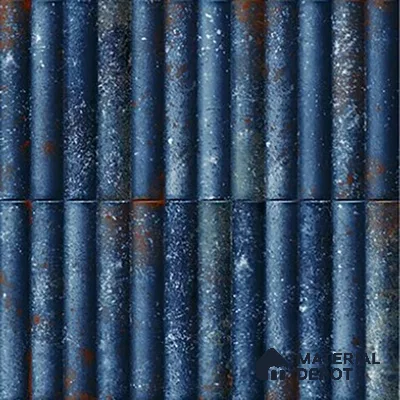 TL 07174 Bumpy Cosmo Avio 1 ft x 1 ft Glossy Finish Ceramic Tile - 10 mm | Please Expect a Slight Variation of Pattern
