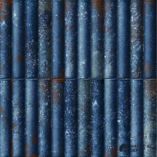 TL 07174 Bumpy Cosmo Avio 1 ft x 1 ft Glossy Finish Ceramic Tile - 10 mm | Please Expect a Slight Variation of Pattern