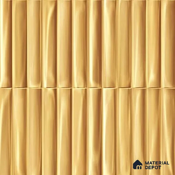 TL 07174 C Bumpy Cosmo Carmel 1 ft x 1 ft Glossy Finish Ceramic Tile - 10 mm | Please Expect a Slight Variation of Pattern