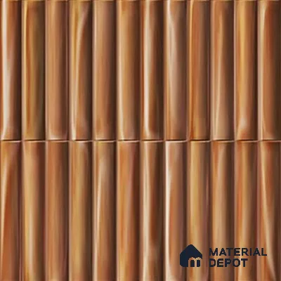 TL 07174 E Bumpy Cosmo Garnet 1 ft x 1 ft Glossy Finish Ceramic Tile - 10 mm | Please Expect a Slight Variation of Pattern