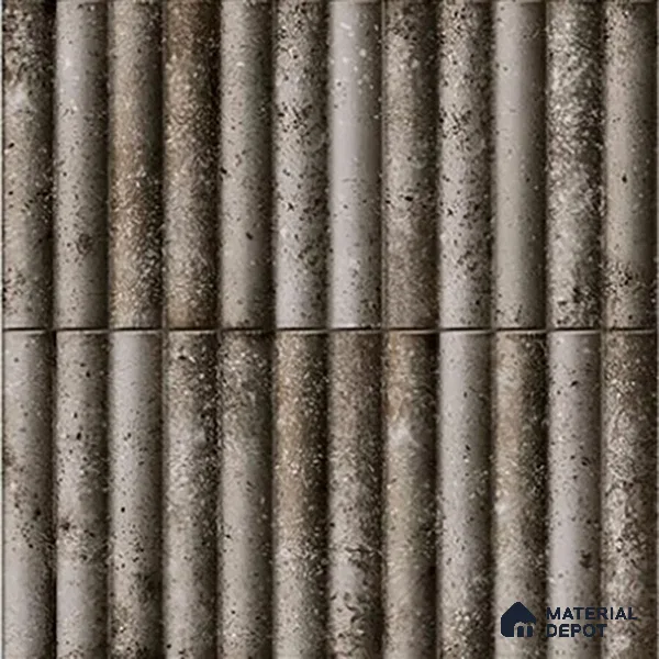 TL 07174 F Bumpy Cosmo Gris 1 ft x 1 ft Glossy Finish Ceramic Tile - 10 mm | Please Expect a Slight Variation of Pattern