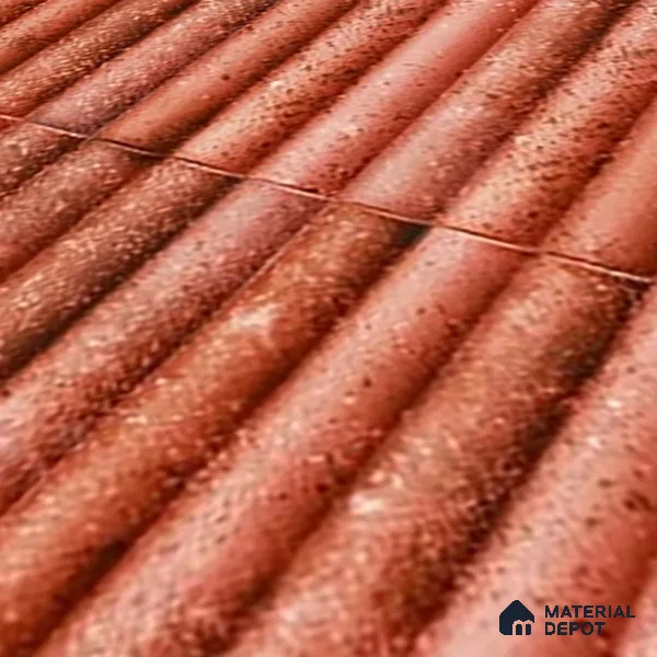 TL 07174 H Bumpy Cosmo Red 1 ft x 1 ft Glossy Finish Ceramic Tile - 10 mm | Please Expect a Slight Variation of Pattern